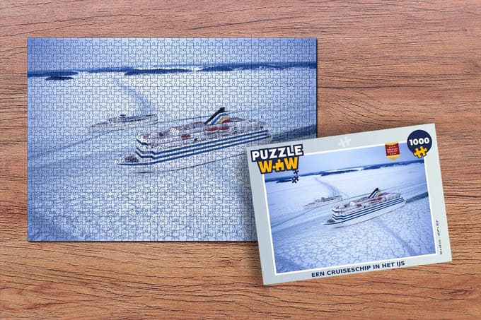 Puzzel Een Cruiseschip in het ijs - Legpuzzel - Puzzel 1000 stukjes volwassenen