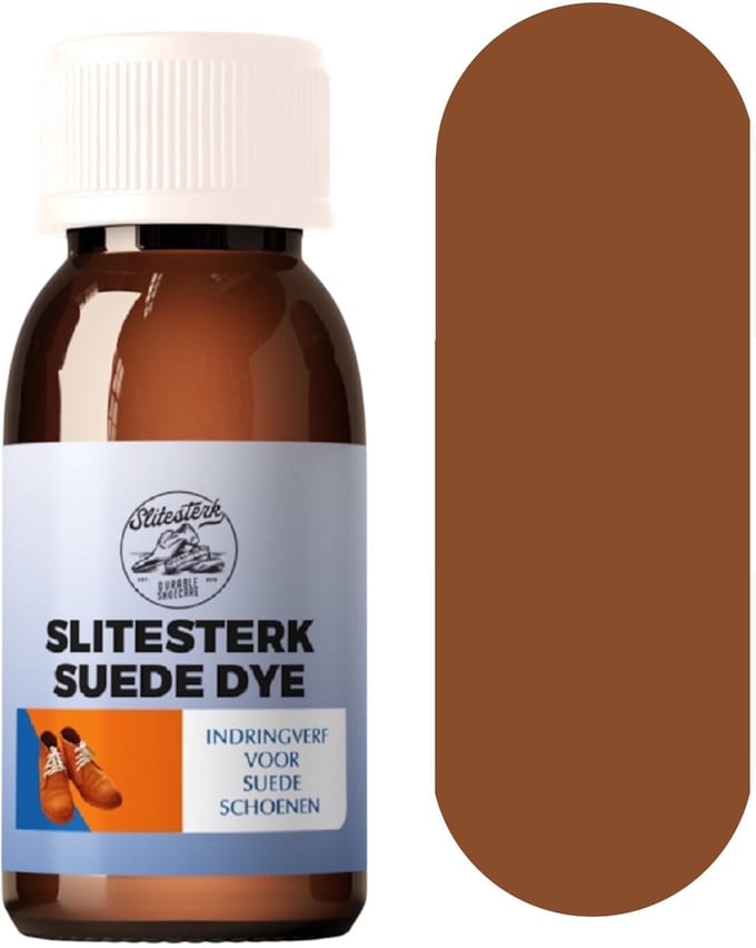 Slitesterk Suede indringverf voor schoenen en laarzen - COGNAC - 100ml