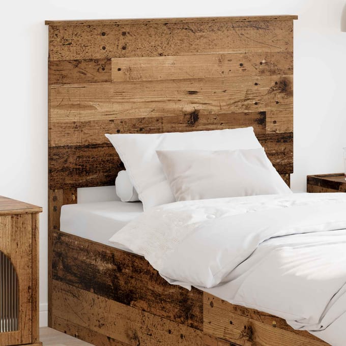 vidaXL - Hoofdbord - Oudhout - 100 - cm - Geconstrueerd - hout