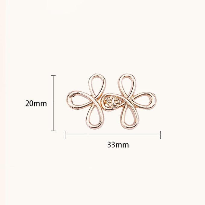 Klaver Taille Knoop Sluiting Verstelbare Metalen Jeans Knopen - Aanspanners voor Losse Denim, Direct Zonder Naaien voor Denim Broeken grijs