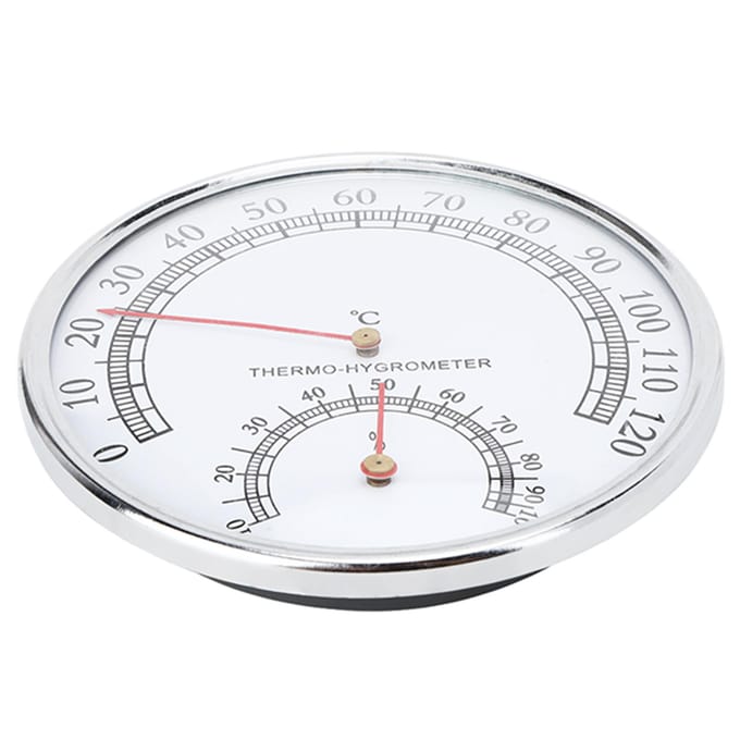 Thermomètre et hygromètre pour sauna, température et humidité intérieures, accessoires pour sauna white