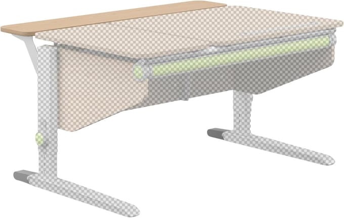 Bureau Uitbreiding - Kinderbureau Extra - Extra Werkruimte - Vergroot Diepte - 22 x 116 x 10 cm - Eiken
