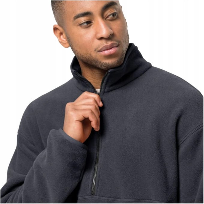 Jack Wolfskin Heren Osloer Fleece Top (Zwart)