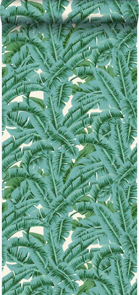 Origin Wallcoverings behang palmbladeren groen - 53 cm x 10.05 m - 347437