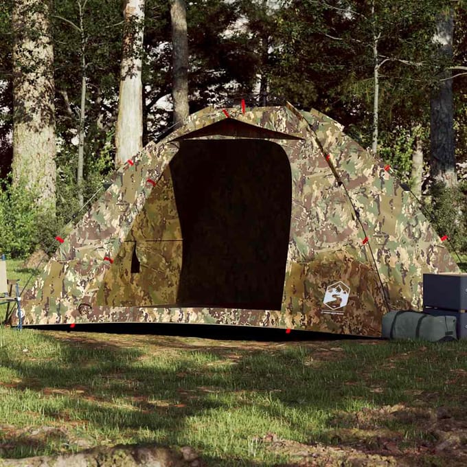 Vidaxl Tente de Pêche, 4 Personnes, Camouflage, Montage Rapide
