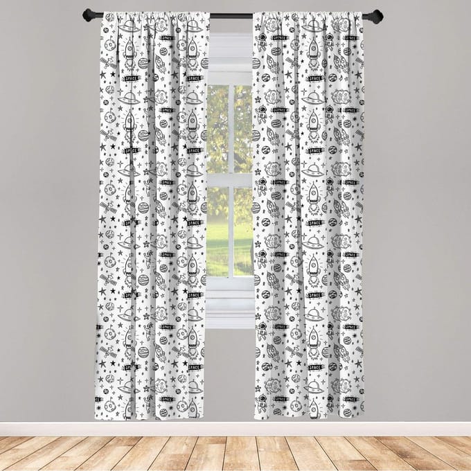 ABAKUHAUS gordijnen – 2-delige set 75×245 cm – microvezel – roedezak