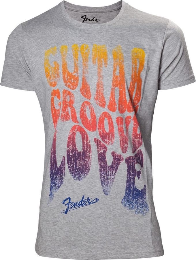 Fender - Guitar groove love Mens T-shirt - M