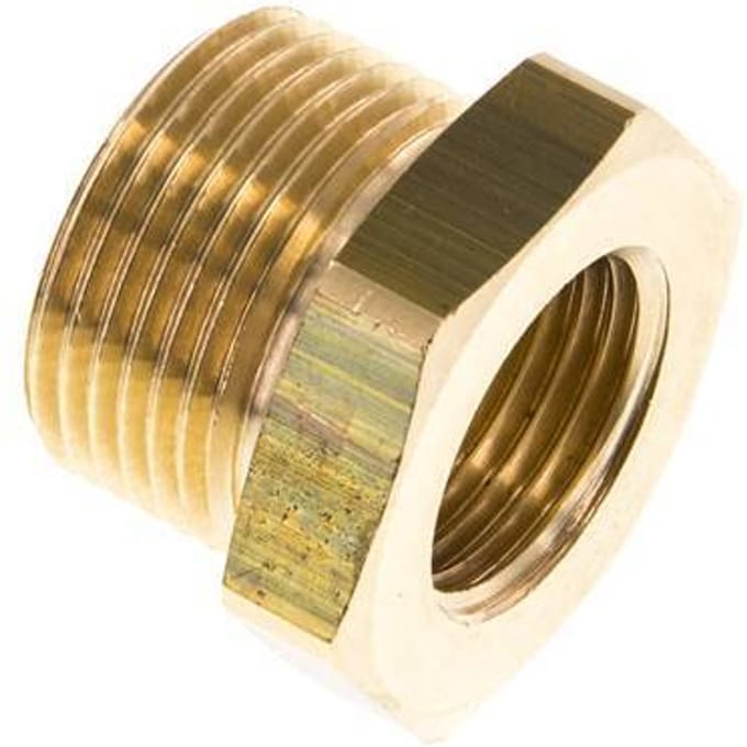 G 1/2'' x G 3/4'' F/M Messing Verloopring 16 Bar [2 Stuks]