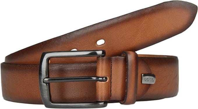 LLOYD Leren Riem Belt W85 Cognac Bruine