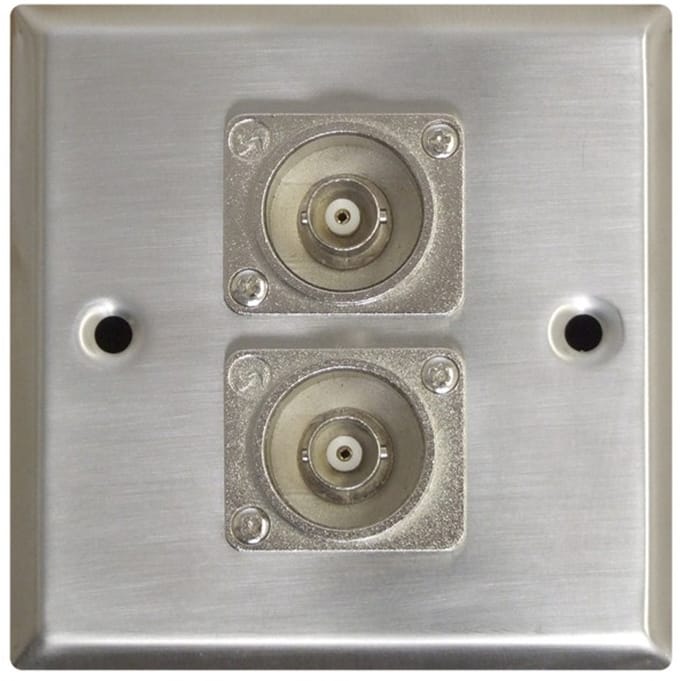 BNC Wandcontactdoos - 2 aansluitingen