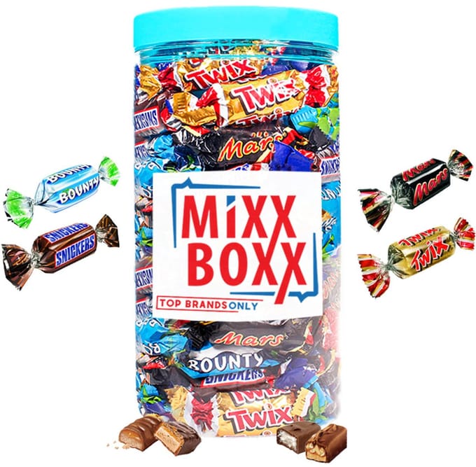 Mars Miniatures chocolademix - Twix, Snickers, Mars & Bounty - 600g