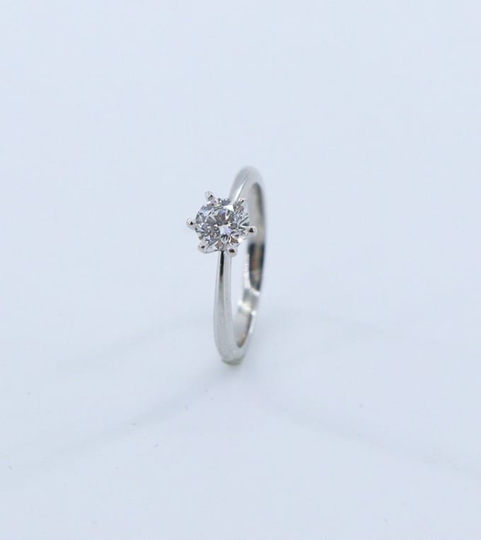 Lab Grown Diamant Ring 0.5 CT – IGI Certificaat – D Kleur VVS2 Kwaliteit – 925 Zilver – Solitaire Ring – Cadeau voor Haar