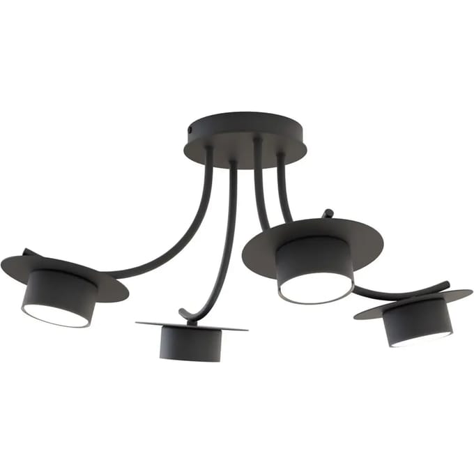 Plafondlamp met 4 lampen Emibig Lighting Enso
