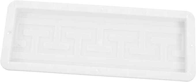 Betonmal Baksteen - Tuinmal Loopbrug - Eigen Pad Maken - Herbruikbaar Plastic - 49x19 cm - Wit