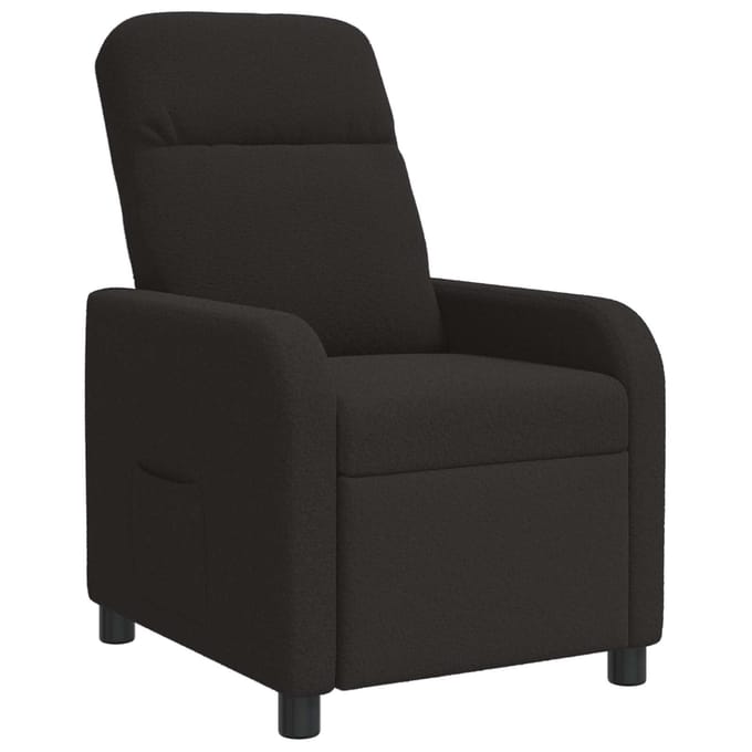 vidaXL - Recliner - Zwart - Bouclé