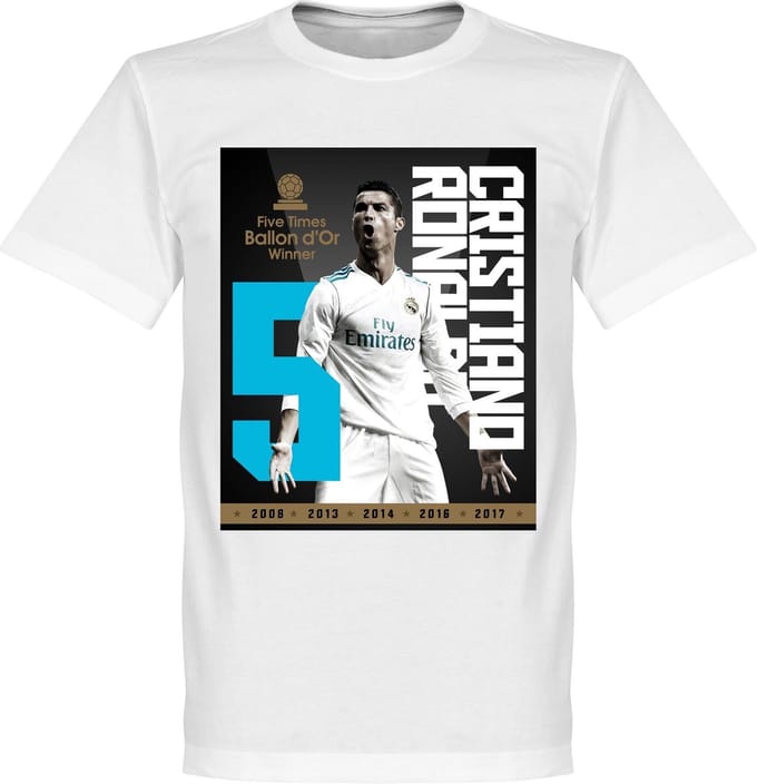Ronaldo Ballon D'Or 2017 T-Shirt - S