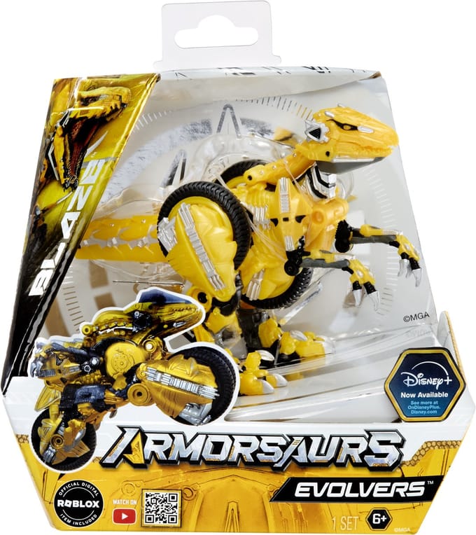 Armorsaurs Evolver Yellow Raptor