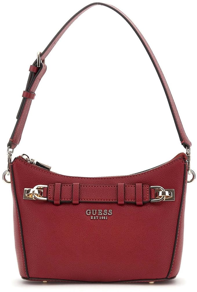 GUESS schoudertas Gregoria Top Zip Shoulder Bag Red donkerrood