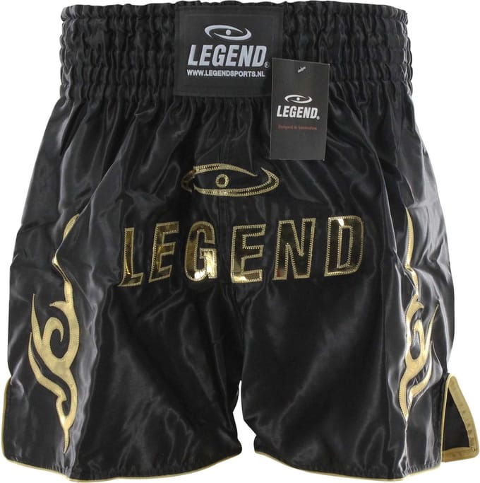 Legend Sports Logo (kick)boksshort Goud Maat Xl