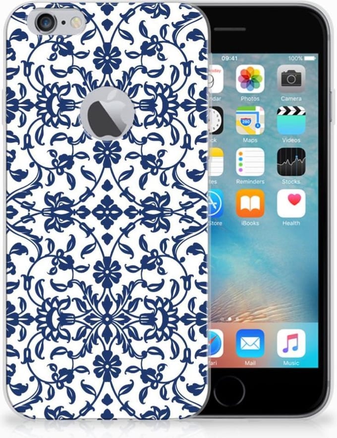 Apple iPhone 6 Plus | 6s Plus TPU Case Flower Blue
