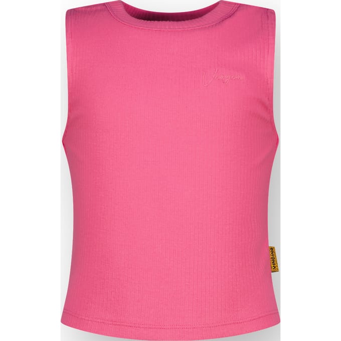 Vingino Girls Basic-crop Rib Top Top Sangria Sunset Taglia: 6 | Camicie Outlet | kids | Giallo