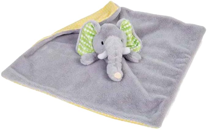 BigJigs olifant knuffeldoekje pluche - baby comforter multi kleuren.