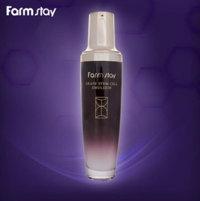 Farmstay Emulsion Cellules Souches de Raisin Hydratante Revitalisante 130ml black