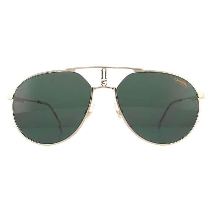 Carrera Aviator unisex gouden groene zonnebril