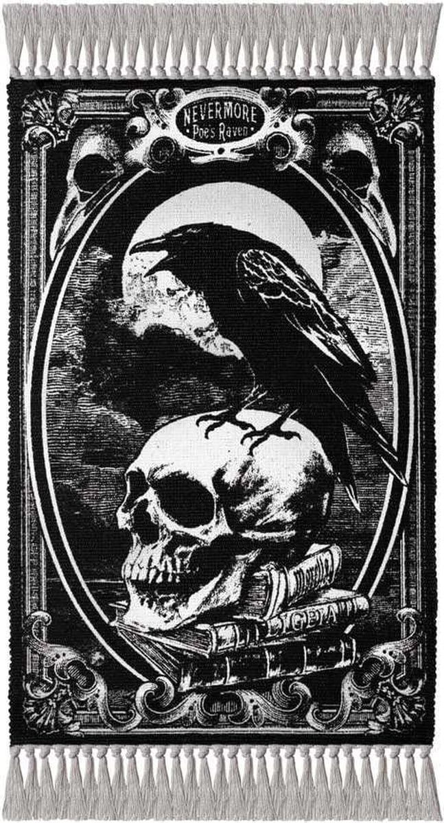 Alchemy - Poe's Raven Mat/vloerkleed - Zwart