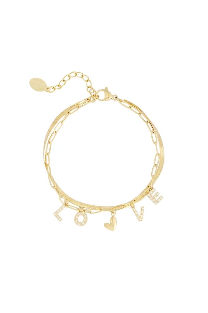 Armband Love (goud)