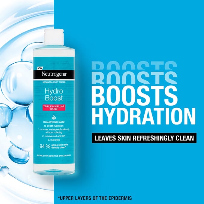 Neutrogena Hydro Boost Hyaluronic Acid Triple Micellar Water 400 ml