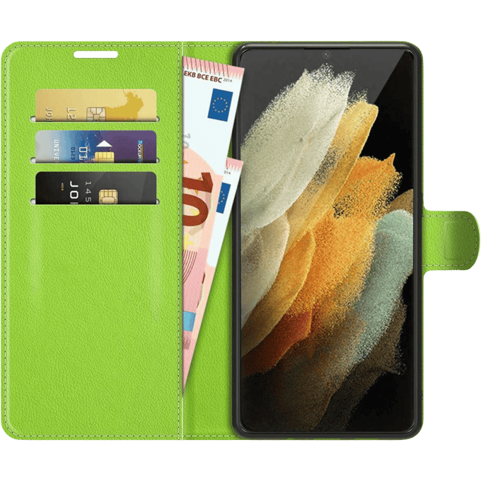 Just in Case Galaxy S22 Ultra TPU Portemonnee Hoesje Green