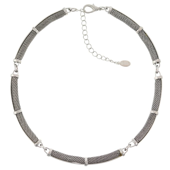 Behave – Ketting – Zilverkleurig – Mesh Design – Satin Glans – Elegant
