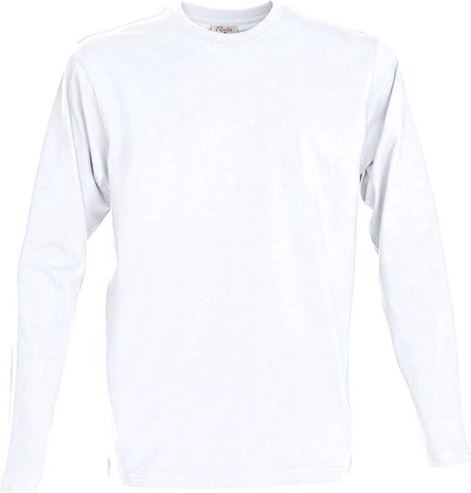 Printer HEAVY T-SHIRT L/S 2264016 - Wit - M