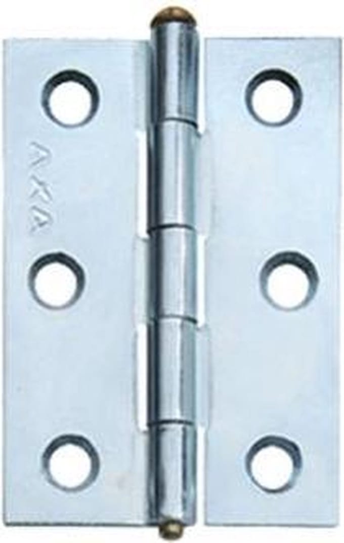 Ivana Klepscharnier 63x63mm Messing Vierkant