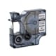 DYMO S0718160 / 18508 IND Rhino tape permanent polyester zwart op transparant 9mm (huismerk)