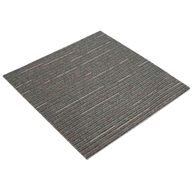 vidaXL - Vloertegel - Gestreept - Donkerbruin - 50 - x - 50 - cm - 36 - st