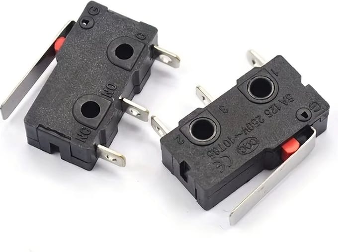 KW12-3 Micro Roller Lever Eindschakelaar | PCB Microschakelaar met Rolhendel