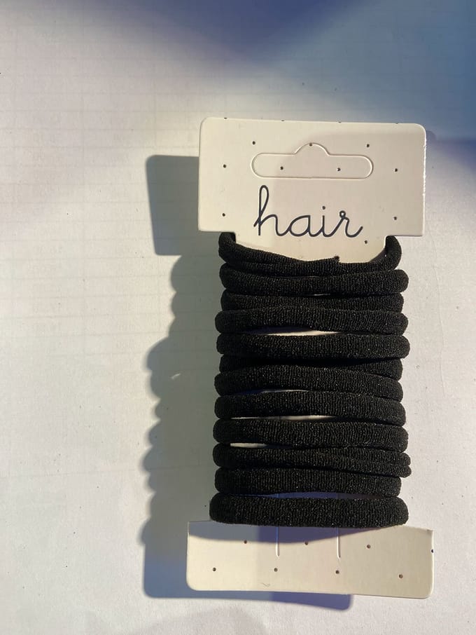 Haarelastieken endless zwart - 18 stuks