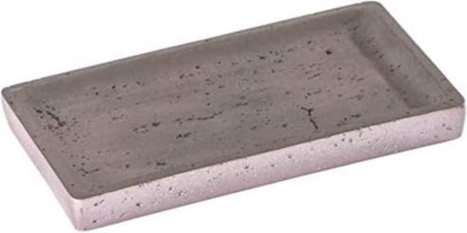 Wenko Badplank Mauve 24,3 X 13,5 Cm Beton Grijs