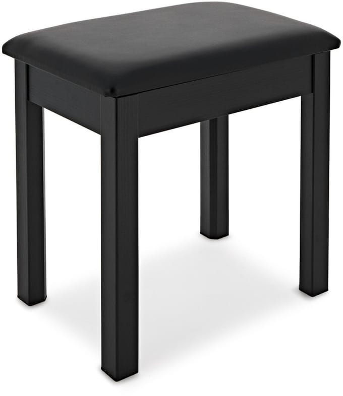 VISION Piano Stool with Storage by Gear4music, Black