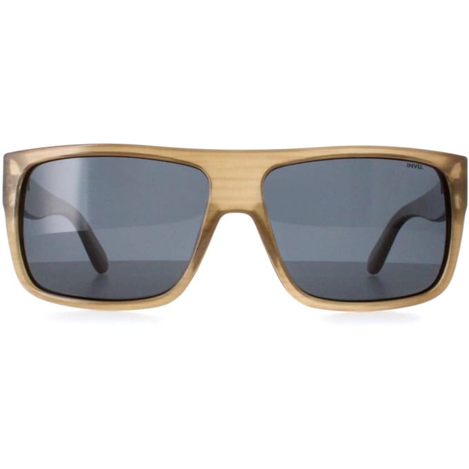 INVU Rechthoek Heren Beige Bewolkt Demi Blauw Gepolariseerd B2130