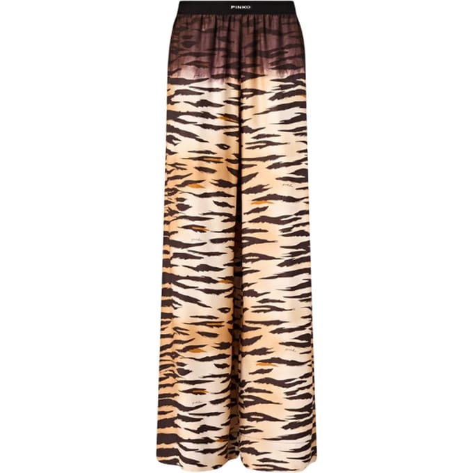 Vrouwenbroek Pinko - gepersonaliseerde bedrukte tv-broek - multicolor