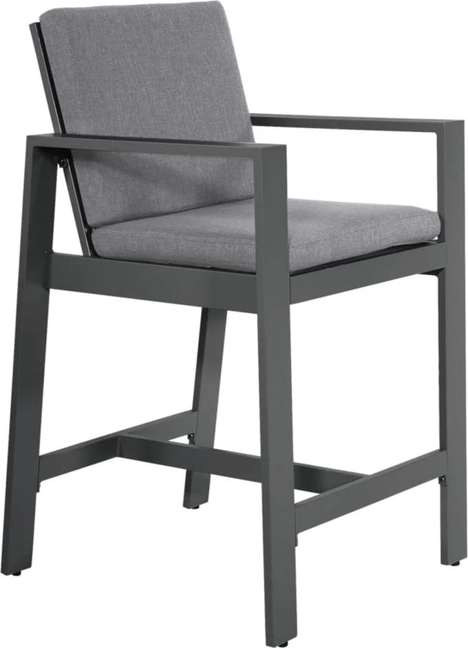 Barstoel Malibu | Charcoal | Aluminium | Lesli Living