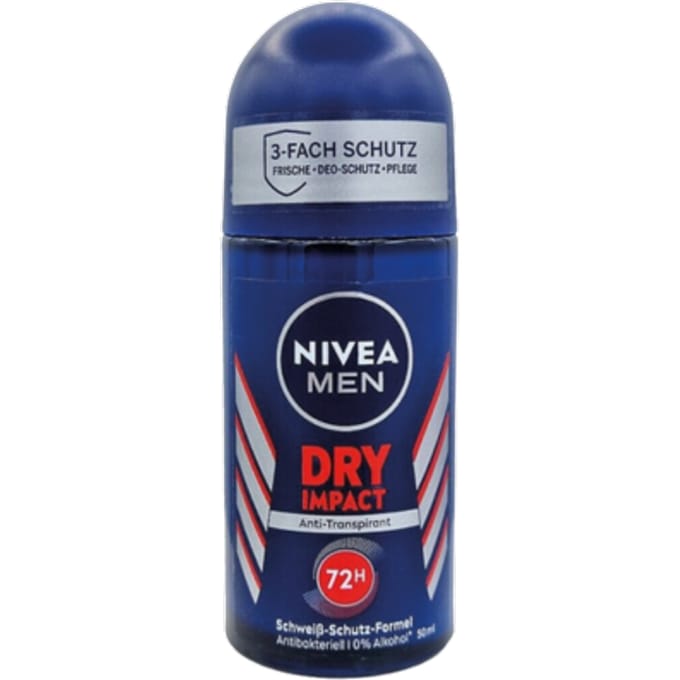 Nivea Men Dry Impact Roll-On Deodorant – 50 ml