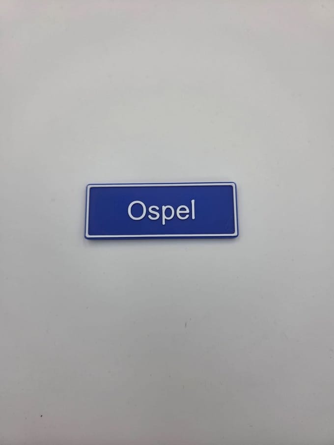 Koelkast Magneet plaatsnaam 8 X 3 CM Ospel