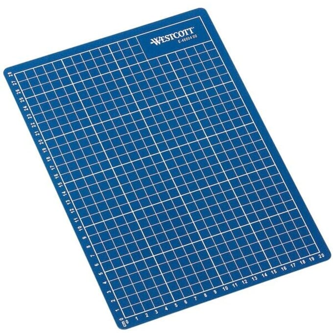 Westcott snijmat A4 - blauw - 300x220mm - 5-laags - zelfherstellend - AC-E46004