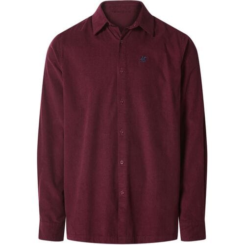 ESMARA MEN Corduroy heren overhemd (Bordeaux, M (39/40))