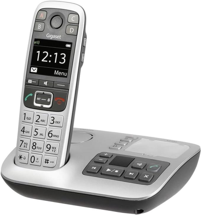 Draadloze DECT Telefoon met Groot Toetsenbord, Noodoproep en Extra Luid Geluid