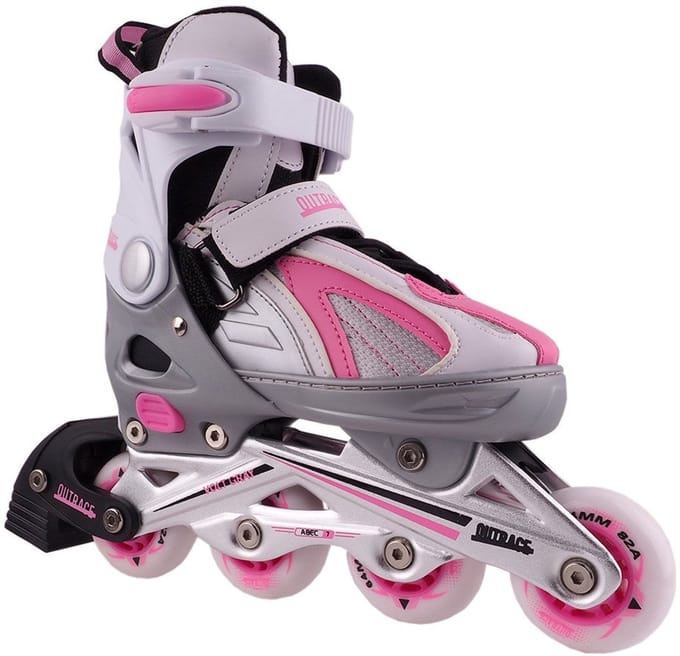 Outrace Volt Gray Grey-Pink PW-126B-9 37-40 Inline Skates